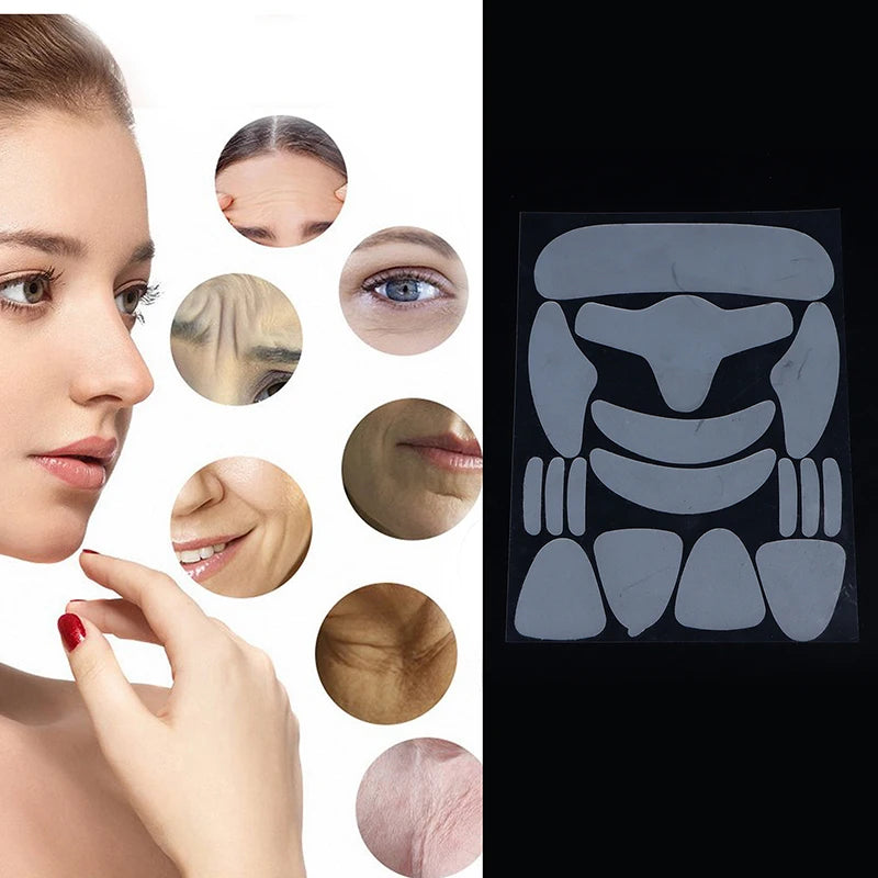 16Pcs Face Patches anti Rimpel Pads anti Wrinkle Removal Sticker Face Forehead Neck Eye Sticker Skin Care Patch