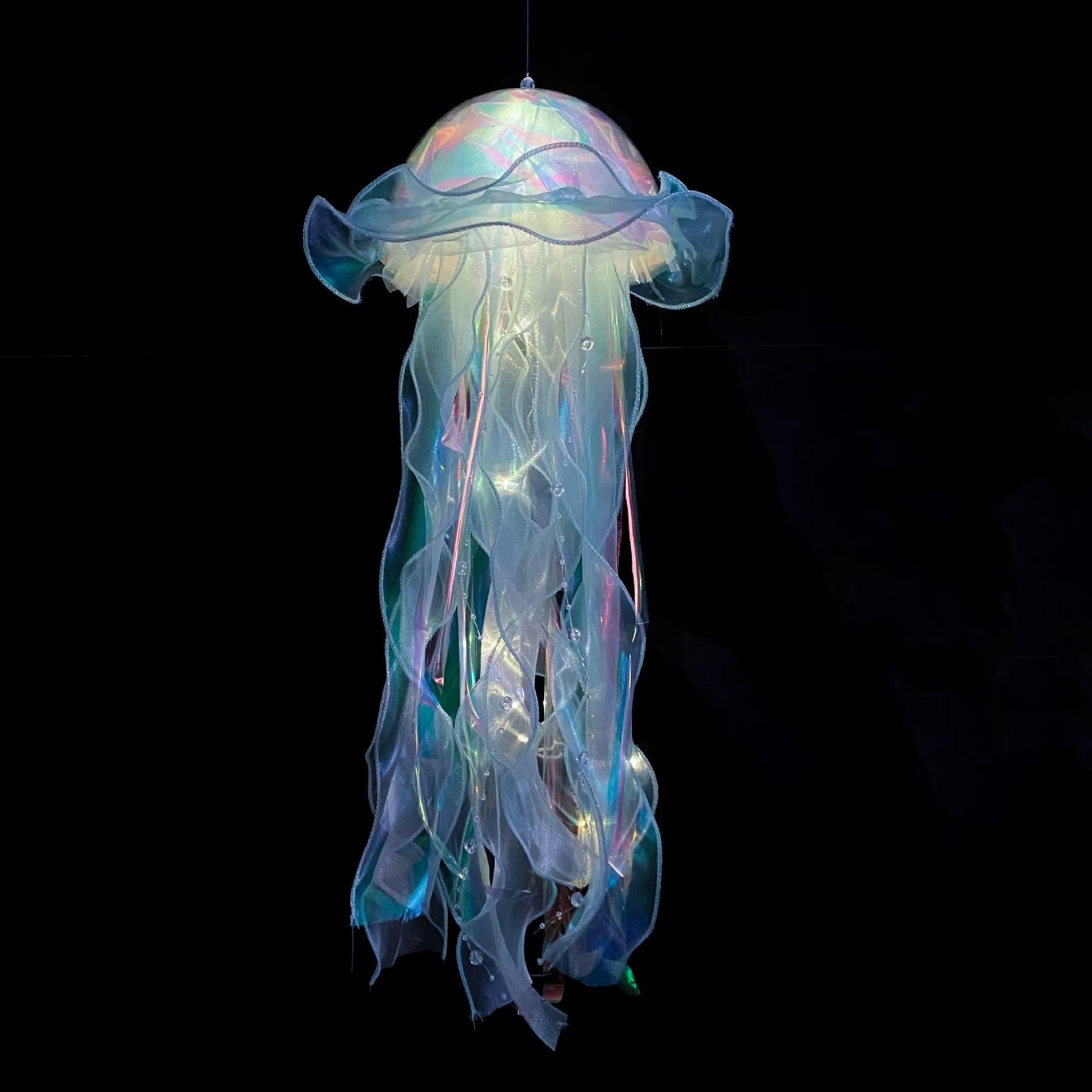22*55Cm Colorful Jellyfish Lantern Ocean Animals Happy under the Sea Theme Birthday Party Decor Jellyfish Lantern Photo Props